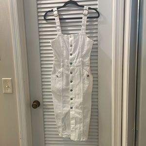 Zara White Jean Dress